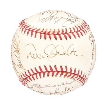 1998 New York Yankees World Champions Team Signed Baseball with 23 Signatures Including Jeter and Rivera 